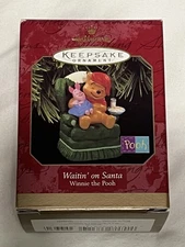 Hallmark Keepsake Ornament - Waiting on Santa  - Winnie the Pooh & Piglet - 1997