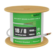 Syston 18/8 Shielded Fire Alarm Wire Security Burglar Station Control Cable CL3P