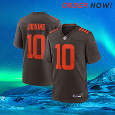 Quinshon Judkins 10 Browns Brown 2025 Alpha Dawg Stitched jersey " All sizes "