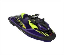 New! Custom Sea-doo Rxp X 300 Decals: Purple & Neon Yellow Graphics Kit