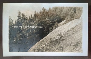RPPC - Rock Top, Mt Ascutney, VT - 1904-20s, Rough Edges