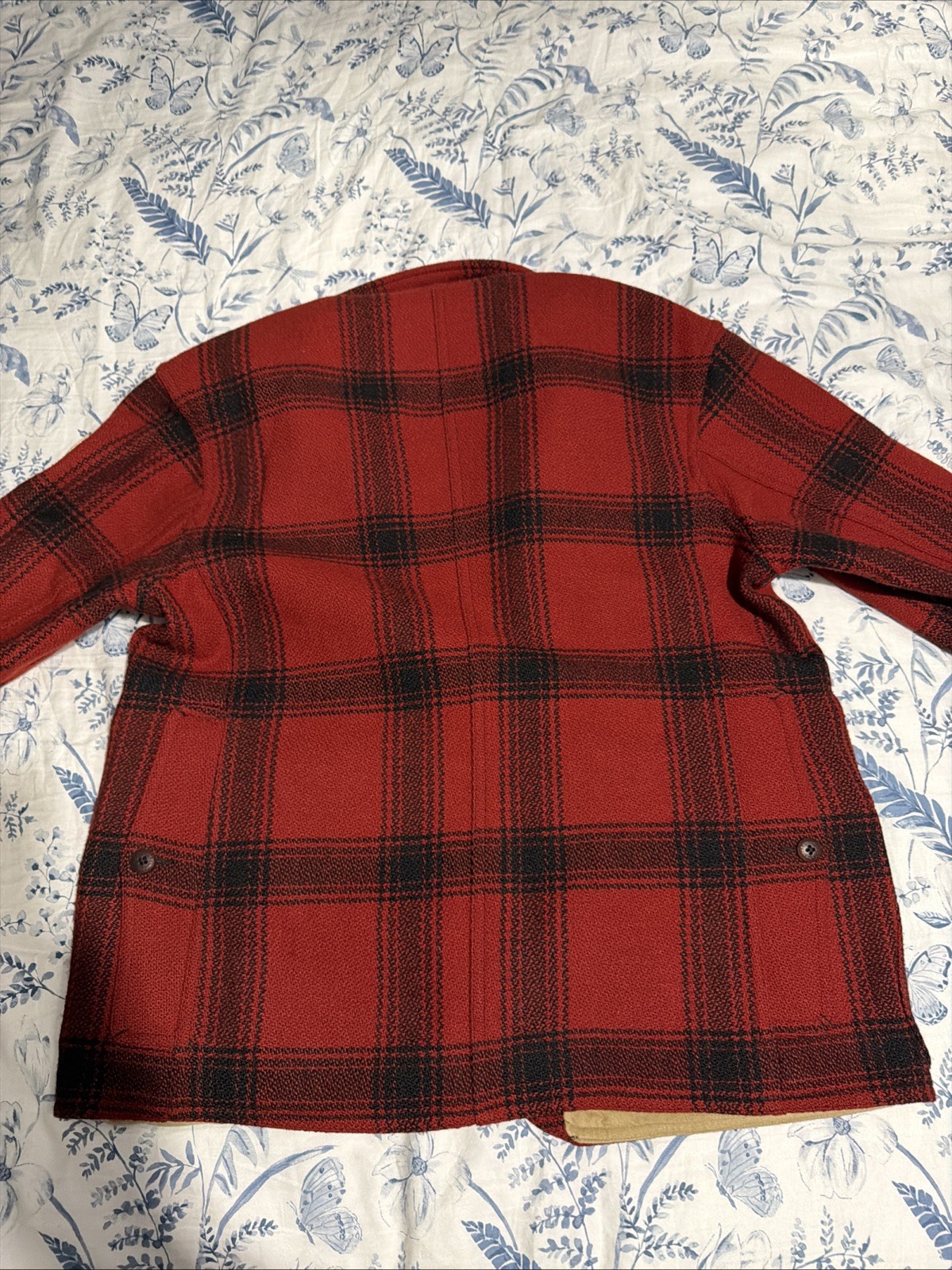 Polo Ralph Lauren Red Black Buffalo Plaid Wool Jacket RL Ski Patch BNWT Mens (M) image 9
