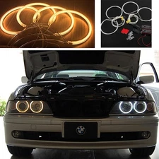 For BMW E36 E39 E38 E46 3 5 Series Headlights Super CCFL Halo Rings Angel Eyes