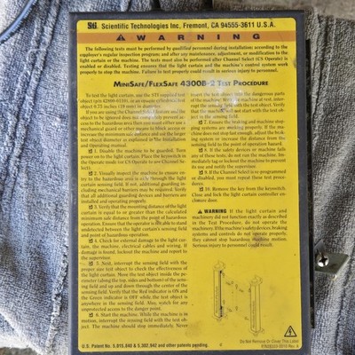 Mini-safe 4300B-2 Safety Window Operator Panel New Old Stock. And Accessory Box