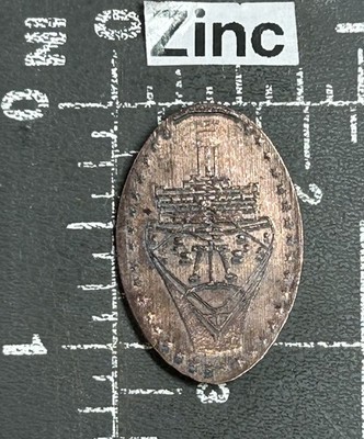 Titanic Pigeon Forge Tennessee TN Schiff Länglich Geprägte Souvenir Penny