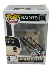 Drew Brees Signed Autograph New Orleans Saints Funko Pop Super Bowl XLIV JSA COA