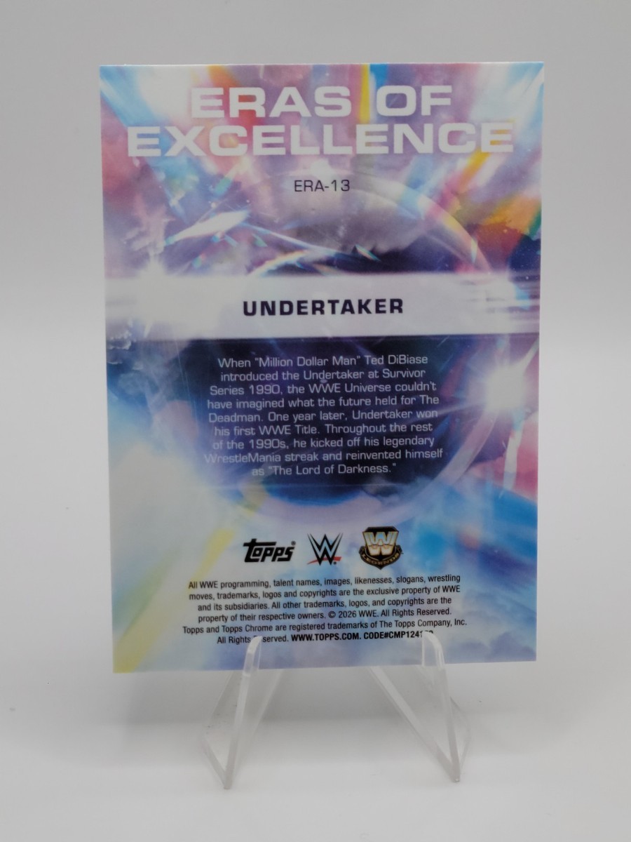 2026 Topps Chrome WWE Undertaker Eras Of Excellence 1990s LEGENDS