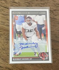 McKINNLEY JACKSON | 2024 Panini Score | Rookie RC Auto #398 - Bengals Texas A&M
