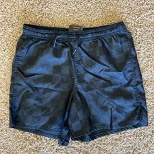 Umbro Black Checkerboard Soccer Athletic Shorts Y2K Retro Look Unisex Youth XS
