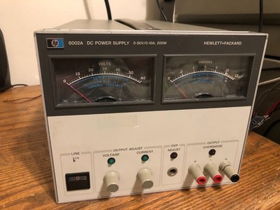 HP 6002A 0-50V 0-10A 200W Linear Regulated DC Power Supply, 30-Day Warranty