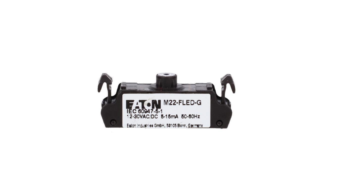 LED Socket Flat Green 12-30V AC/DC M22-FLED-G 180797