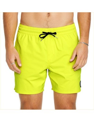 Volcom Lido Solid Trunk 16 elastische Boardshorts TNB
