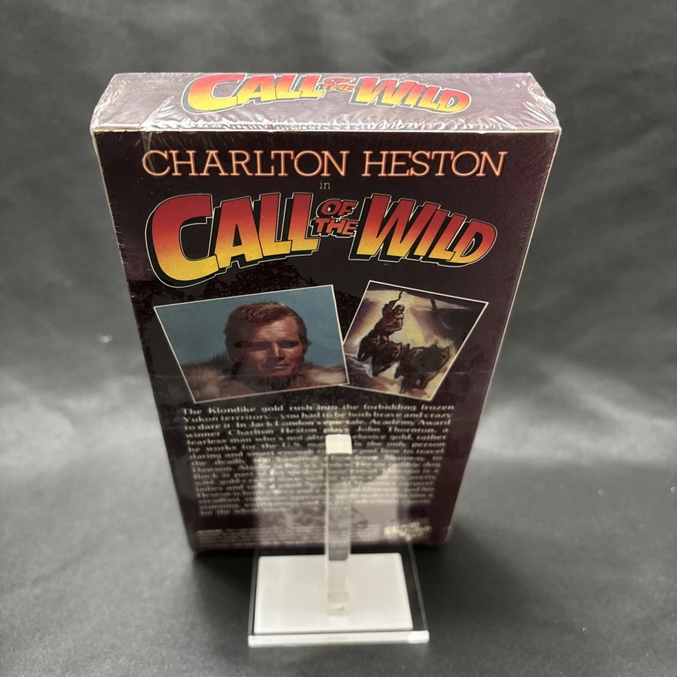 VTG Call of the Wild VHS Charlton Heston in Jack Londons Classic Sealed New 1989 - Image 4 of 4