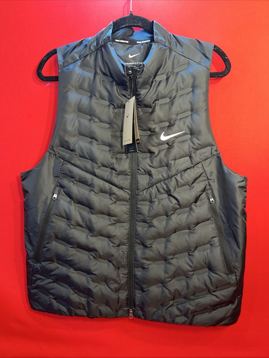 NIKE◆ダウンベスト/XL/ポリエステル/BLK/無地/FB7607-010/Therma-FIT ADV/新品タ NIKE ナイキ メンズ 陸上/ランニング アウターウェア Therma-FIT