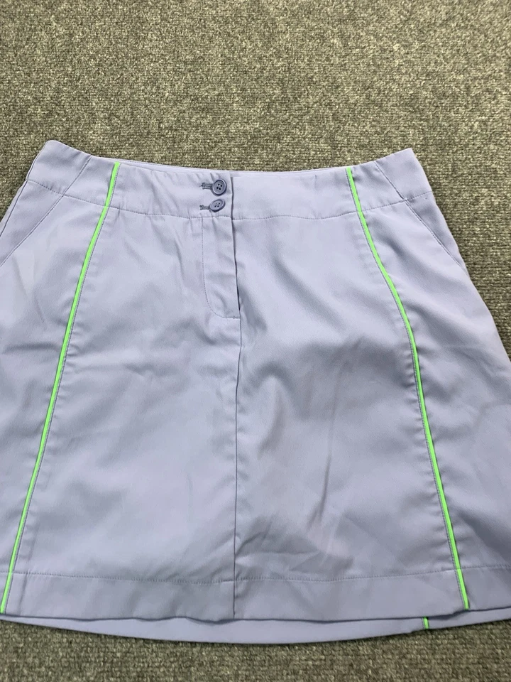 Nike Skirt Womens Size 8 Medium Blue Purple Button Zip Golf Fit Dry - Image 3 of 4