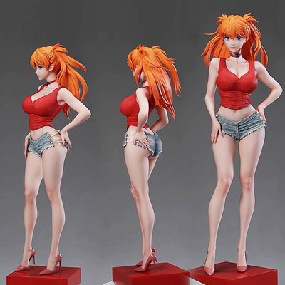 NEW Anime Figure Inspired by Asuka Langley Soryu Model Statue Doll Toy Unbranded