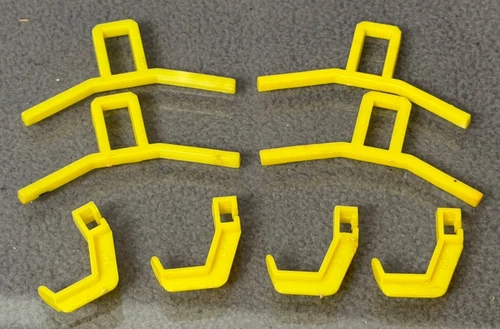 VTG Hasbro GI Joe Adventure Team Headquarters 4 Hangers & Hooks Accessories