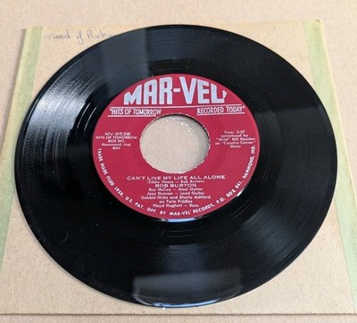 Bob Burton - Tired Of Rocking / Can't Live My Life All Alone 7'' Record