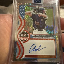 ALEX HARRINGTON 2025 PANINI USA 16U/17U NATIONAL TEAM HOLO AUTO 8/75 Mint Cond.