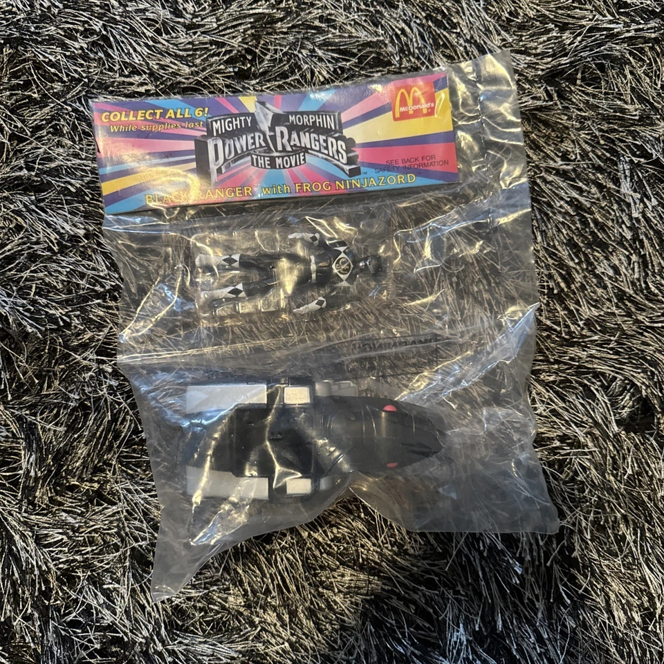 1995 Vintage McDonald's "Mighty Morphin Power Rangers" Conjunto de 5 Novo - Imagem 4 de 4
