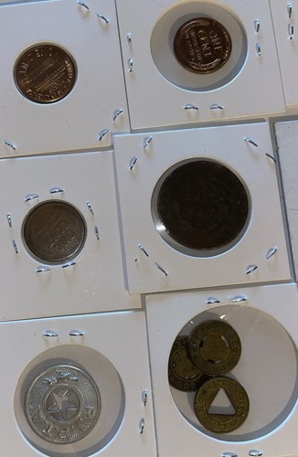 Riesige Münzsammlung antike amerikanische und ausländische Münzen Steuer/Tarif Token Lot #8 - Bild 19 von 24