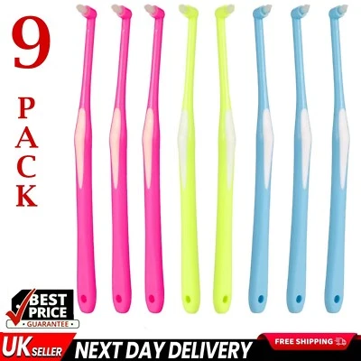 DREAMCART LTD Compact Single Tufted Toothbrush implants dentures braces gums interdental