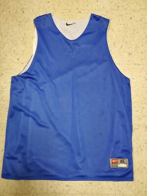 Nike REVERSIBLE Mesh TANK Basketball blue and white MENS XL