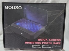 Gouso Quick Access Biometric Pistol Safe - Fingerprints or password or key