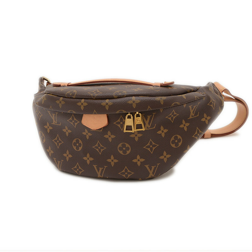 Louis Vuitton Monogram Bumbag Waist Bag M43644 Brown Canvas Crossbody AB Used