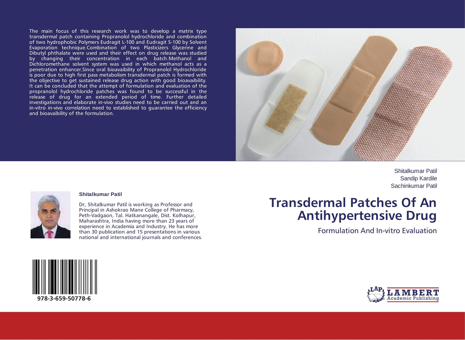 Thumbnail - Transdermal Patches Of An Antihypertensive Drug Shitalkumar Patil (u.