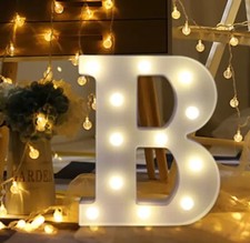 Alphabet LED Letter Lights Light Up Plastic English Letters Standing Hanging