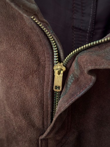1970s Vintage Men's Levi’s Cowboy Cowhide Suede Brown Pants Size 32 - Picture 8 of 10