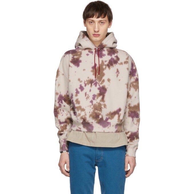 Eckhaus Latta Tie Dye Cropped Hoodie XL | eBay