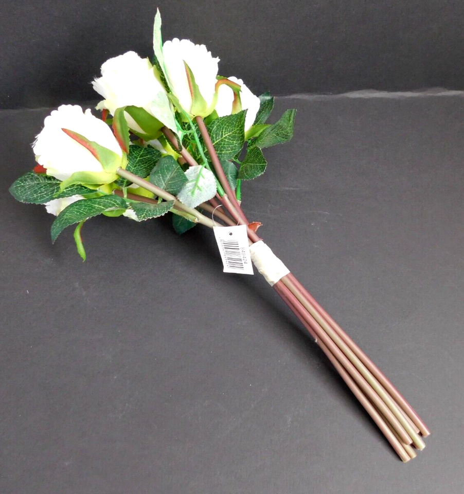 Artificial Silk Flower Wedding Home Garden Party CREAM ROSES LONG