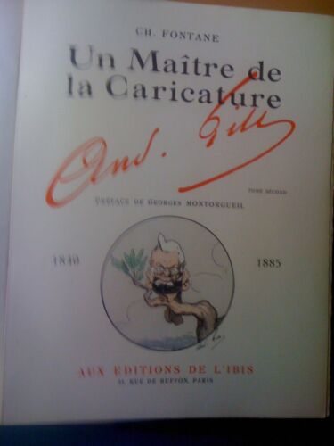 André Gill Caricature 2vol + suite CH. Fontane E/O 30ex sur madagascar Signé - Foto 4 di 12