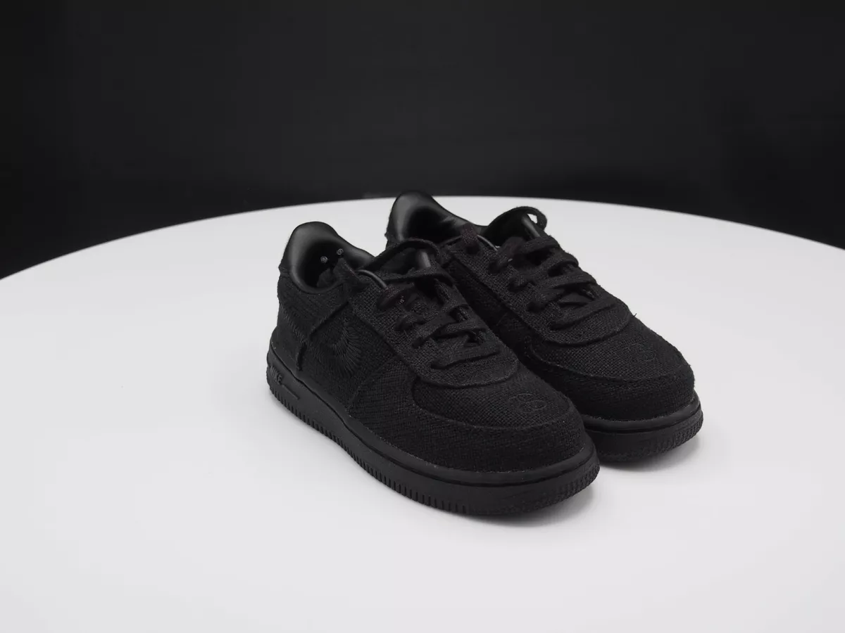 Nike x Stussy Air Force 1 Black DC8306-001 Toddler size 13C