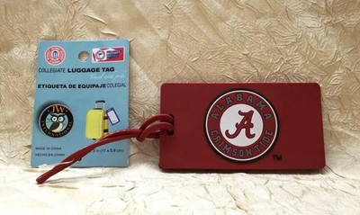 University Of Alabama Crimson Tide Rubber Luggage Tag J.W. International Brand