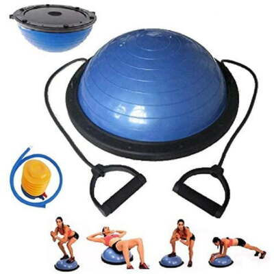 X Factor 23'' Yoga Ball + Resistance Bands, Stability Trainer with Pump & Chart