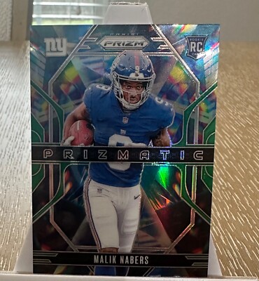 2024 Panini Prizm - Prizmatic Malik Nabers #13 Green Prizm (RC)