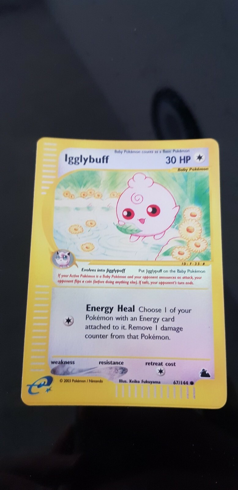 Igglybuff - 67/144 - Common Reverse Holo Near Mint Skyridge