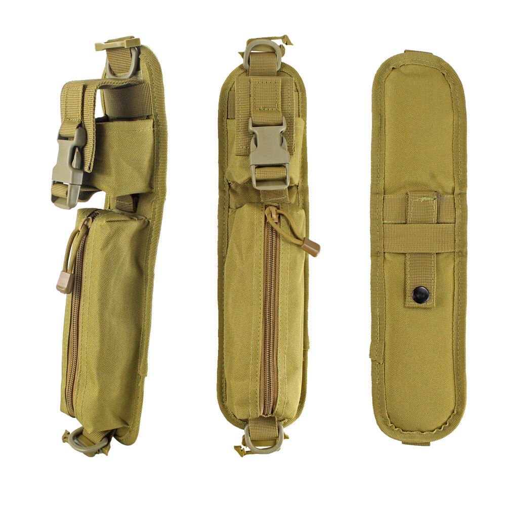 2pcs/pack Tactical MOLLE Backpack Accessory Pouch Shoulder Strap Bag