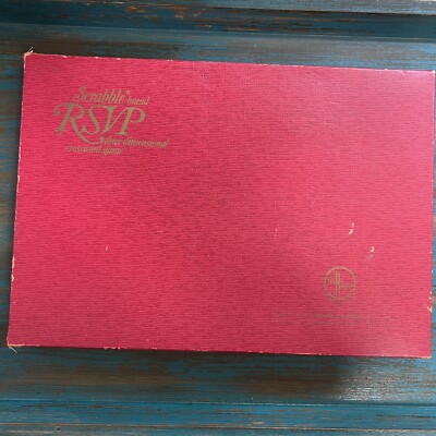 Scrabble Brand Three Dimensional Crossword Game RSVP 1966 original