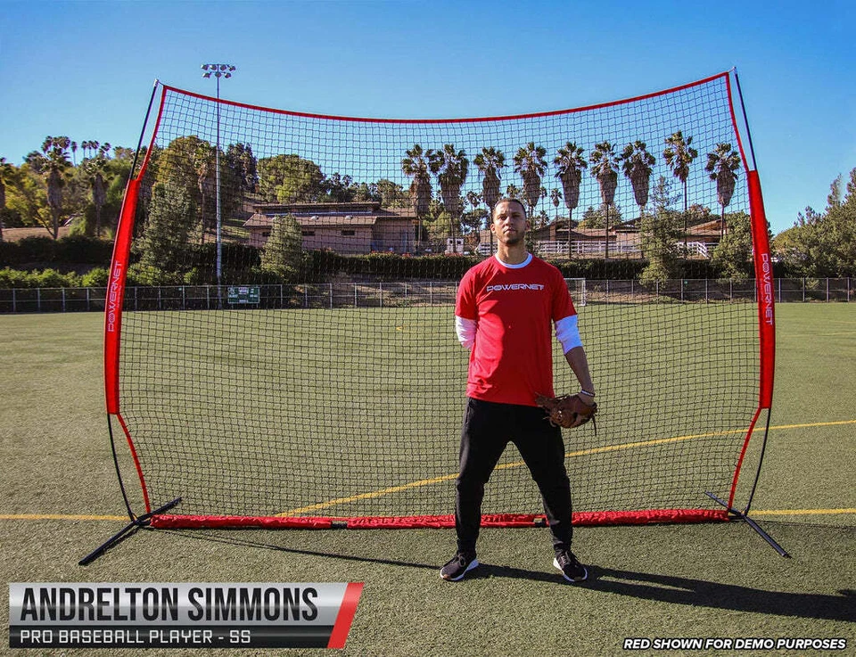 PowerNet 12x9 Ft Sports Barrier Net for Player & Property Protection (1021-RB) - Image 3 of 4