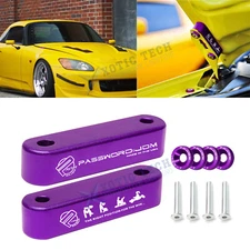 JDM Purple Hood Spacer Hood Riser 3/4" Replacement Kit For Honda Civic CRX Acura