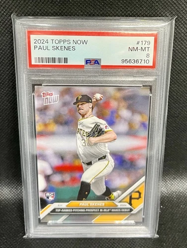 2024 Topps Now - #179 Paul Skenes (RC) PSA 8