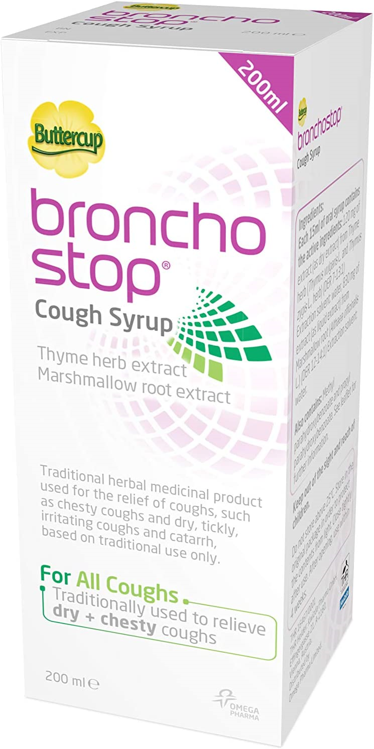 Bronchostop Cough Syrup For the Relief of Any Cough 200 ml eBay