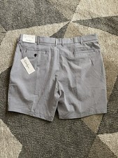 Walter Hagen Shorts Mens Sz 42 Blue Seersucker Clubhouse Stretch Golf 9  NWT