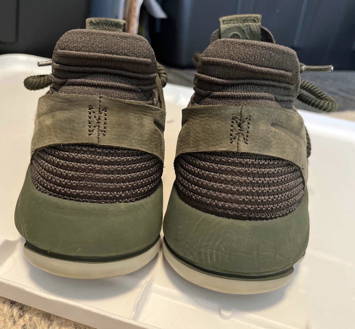 Mens Nike KD 10 NikeLab Green Basketball Shoes Olive Size 