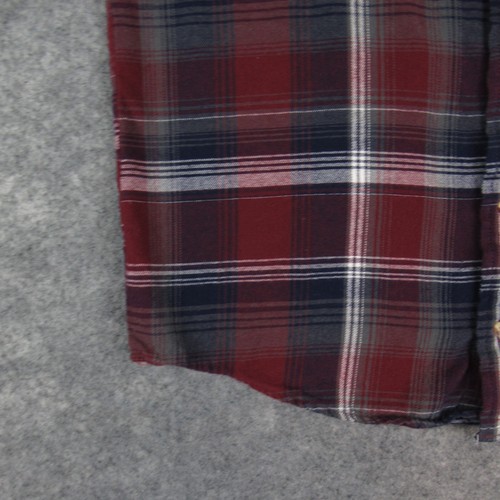 Boca Classics Shirt Mens Small Red Plaid Flannel Long Sleeve Button Up Outdoor - Picture 4 of 14