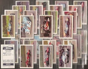 CANDY GUM PLAIN BACK 30 CARDS - EXC -FULL SET- AUTOSPRINT II SERIE ITALY